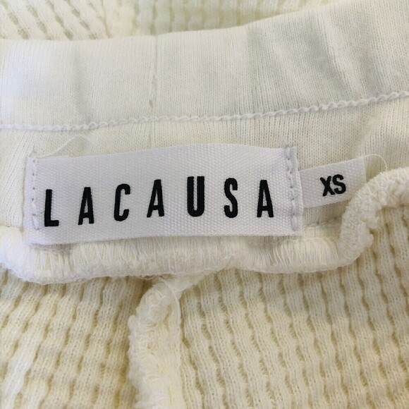 Anthropologie Lacausa Womens Cozy Dakota Shorts Panna Cotta X-Small - Picture 11 of 13